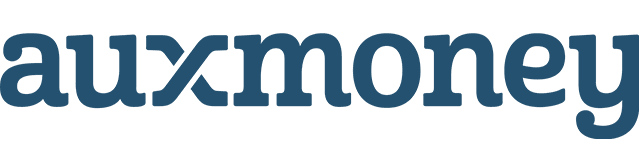 Das Logo von auxmoney